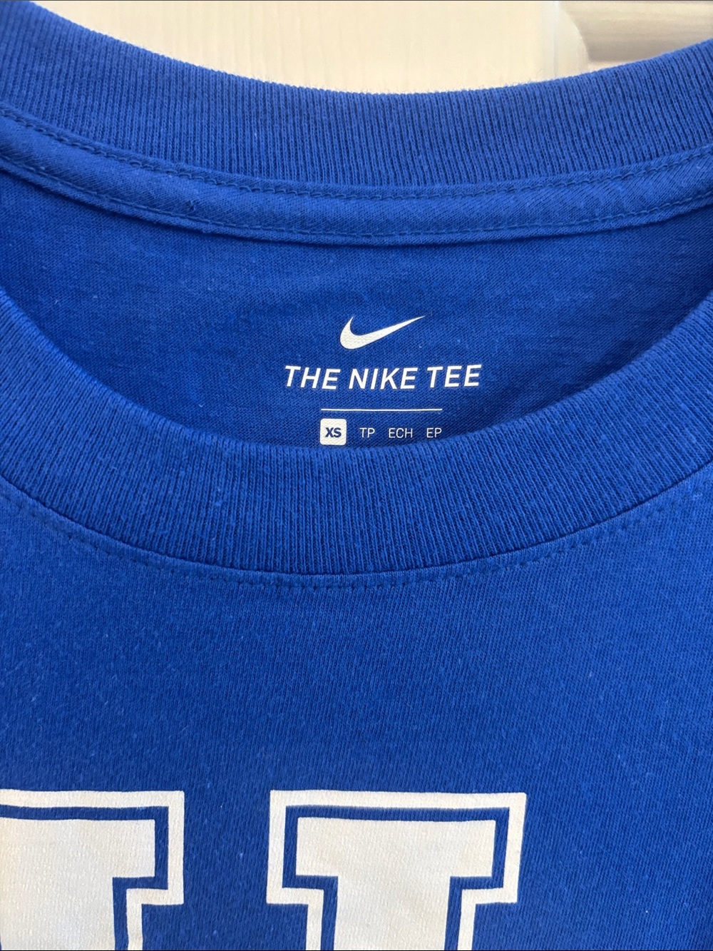 Nike Royal Blue UK Logo Short Sleeve Tee - Picture 2 of 4